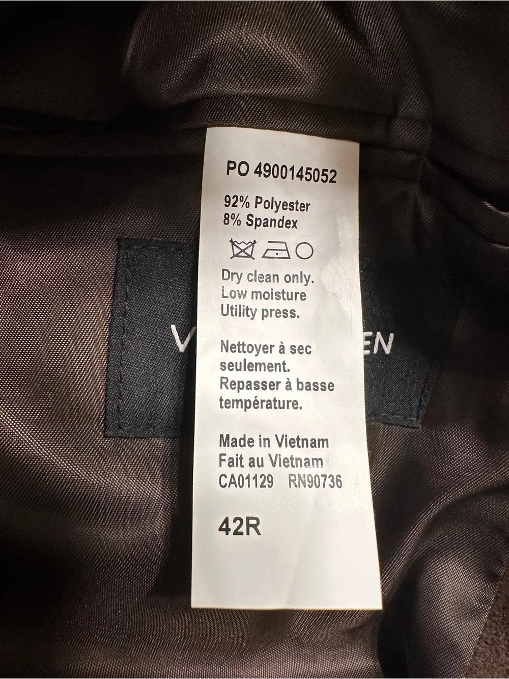 NWT Van Heusen Men's 42R Blazer Faux Suede Comfort Sport Coat Suit $200